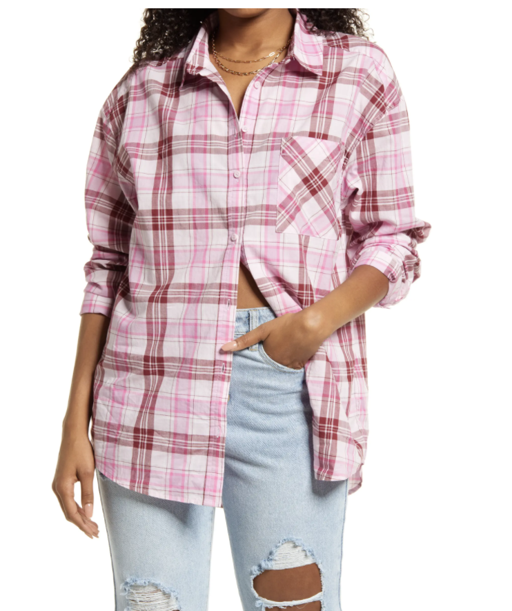 BP. Plaid Button-Up 