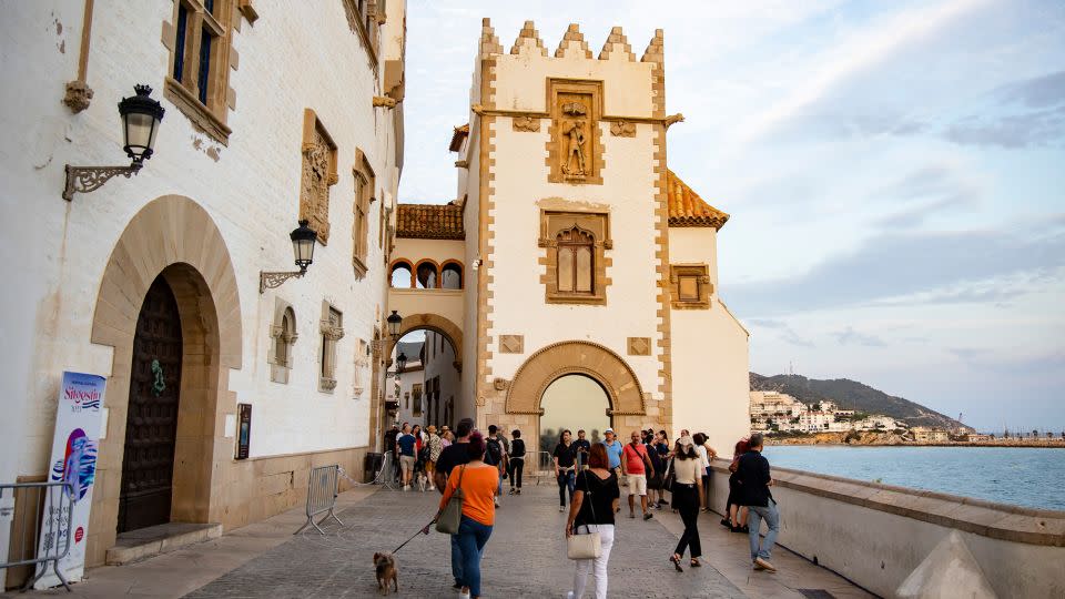 Sitges is situated on the Mediterranean coast, southwest of Barcelona, - Emmanuele Contini/NurPhoto/Getty Images