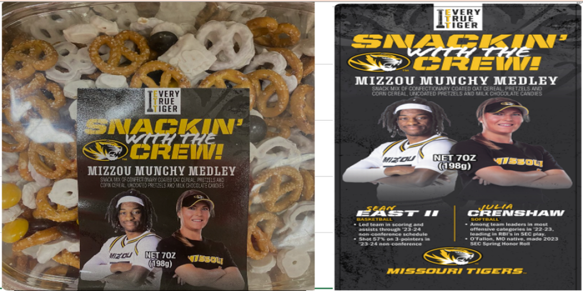 Snackin’ With the Crew Mizzou Munchy Medley