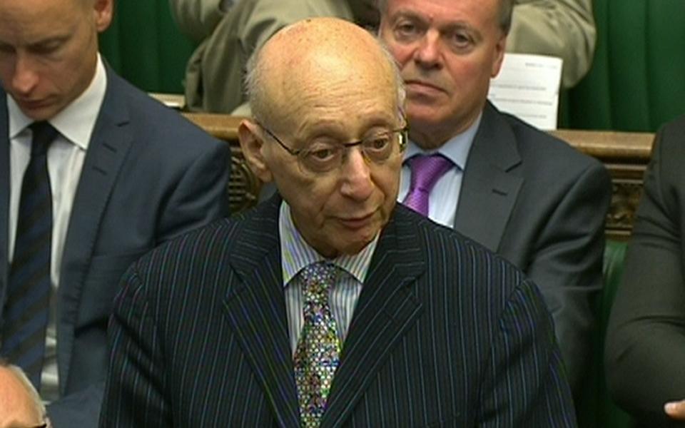 Sir Gerald in the House of Commons  - Credit: PA Wire