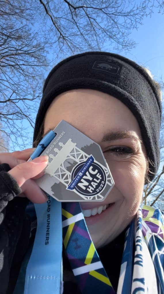 Scaglione ran the NYC Half Marathon for the first time three years ago.