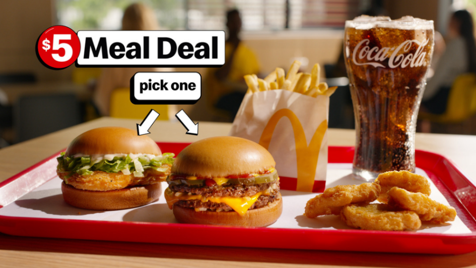 McDonald's new $5 Meal Deal starts June 25 and will be offered for a limited time.