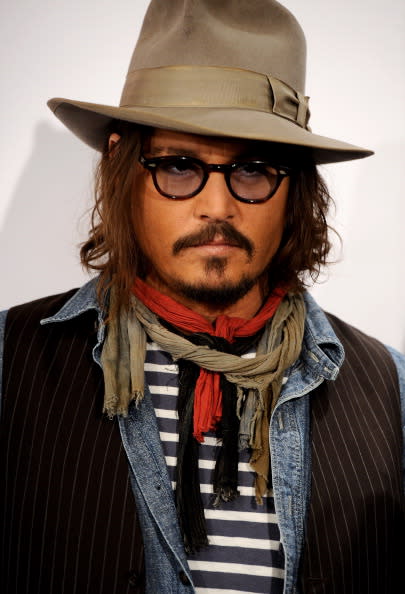 Johnny Depp at The Tourist press tour in Madrid, December 2010