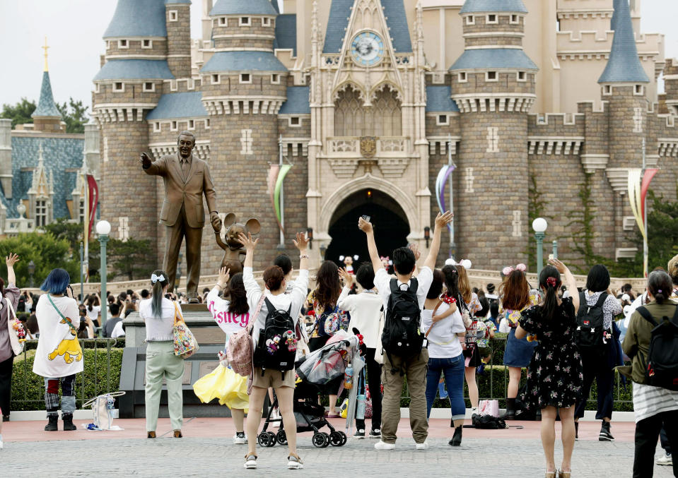 Tokyo Disneyland reopened for the first time in four months after suspending operations due to coronavirus concerns. Source: AP