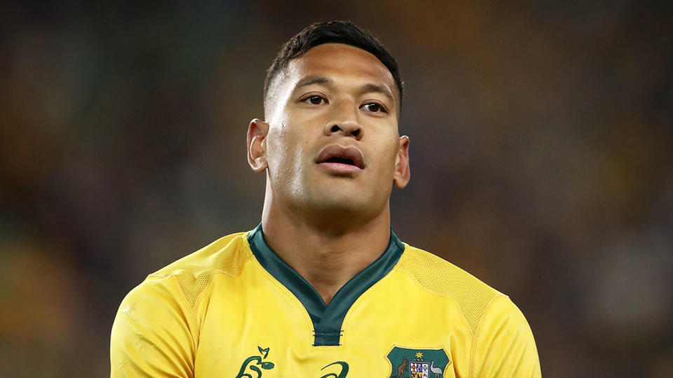 Folau’s rugby career in Australia looks over after his contract was terminated. Pic: Getty