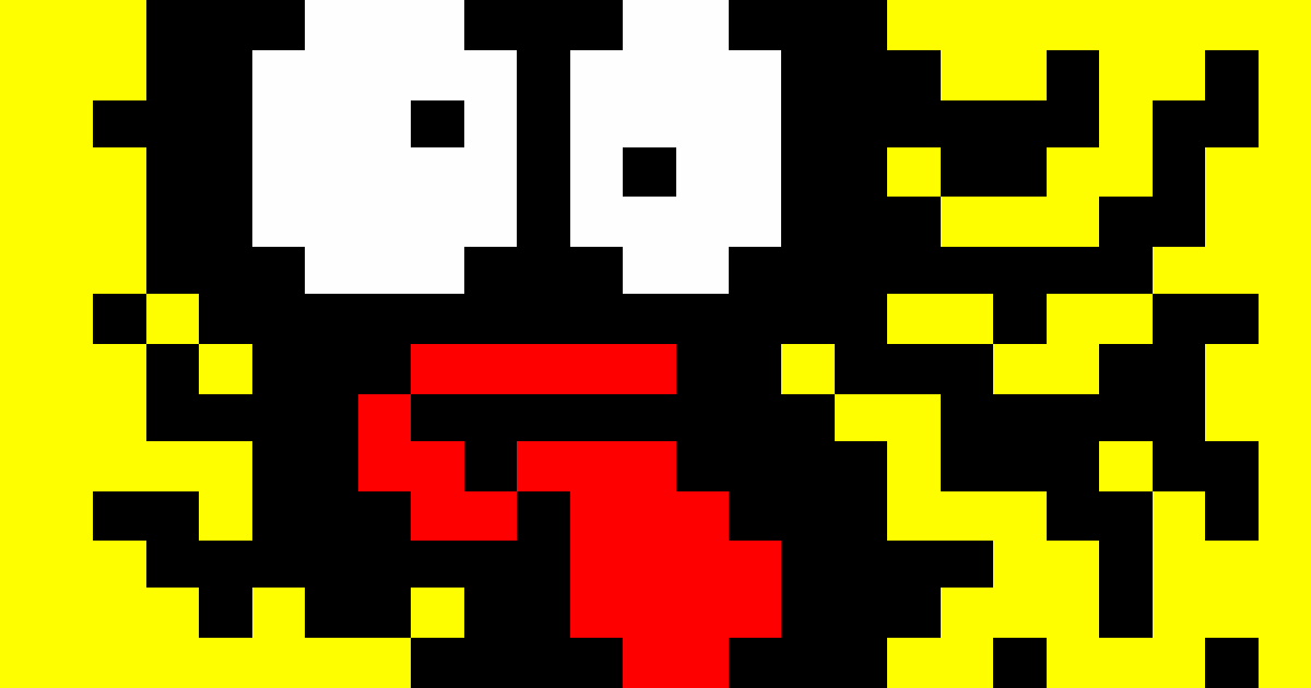  An example of teletext art. 