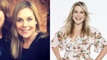 <p>Sheridan in 2014 (L) and now (R).<br>Source: Instagram/sugarfreemum and Channel Seven </p>