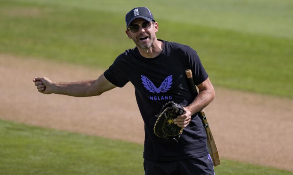 <span>Jimmy Anderson became a bowling mentor with England after his final Test in July.</span><span>Photograph: Andy Kearns/Getty Images</span>