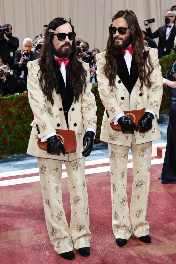 Alessandro Michele and Jared Leto.<span class="copyright">Jamie McCarthy—Getty Image</span>
