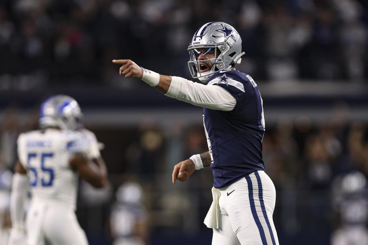 Dak Prescott and the Dallas Cowboys won the NFC East title with a win in the season finale. (Photo by Perry Knotts/Getty Images)