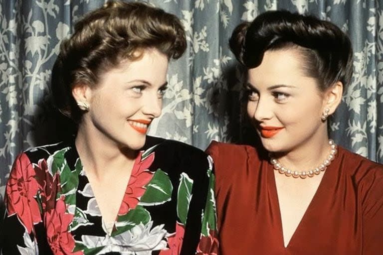 Joan Fontaine y su hermana