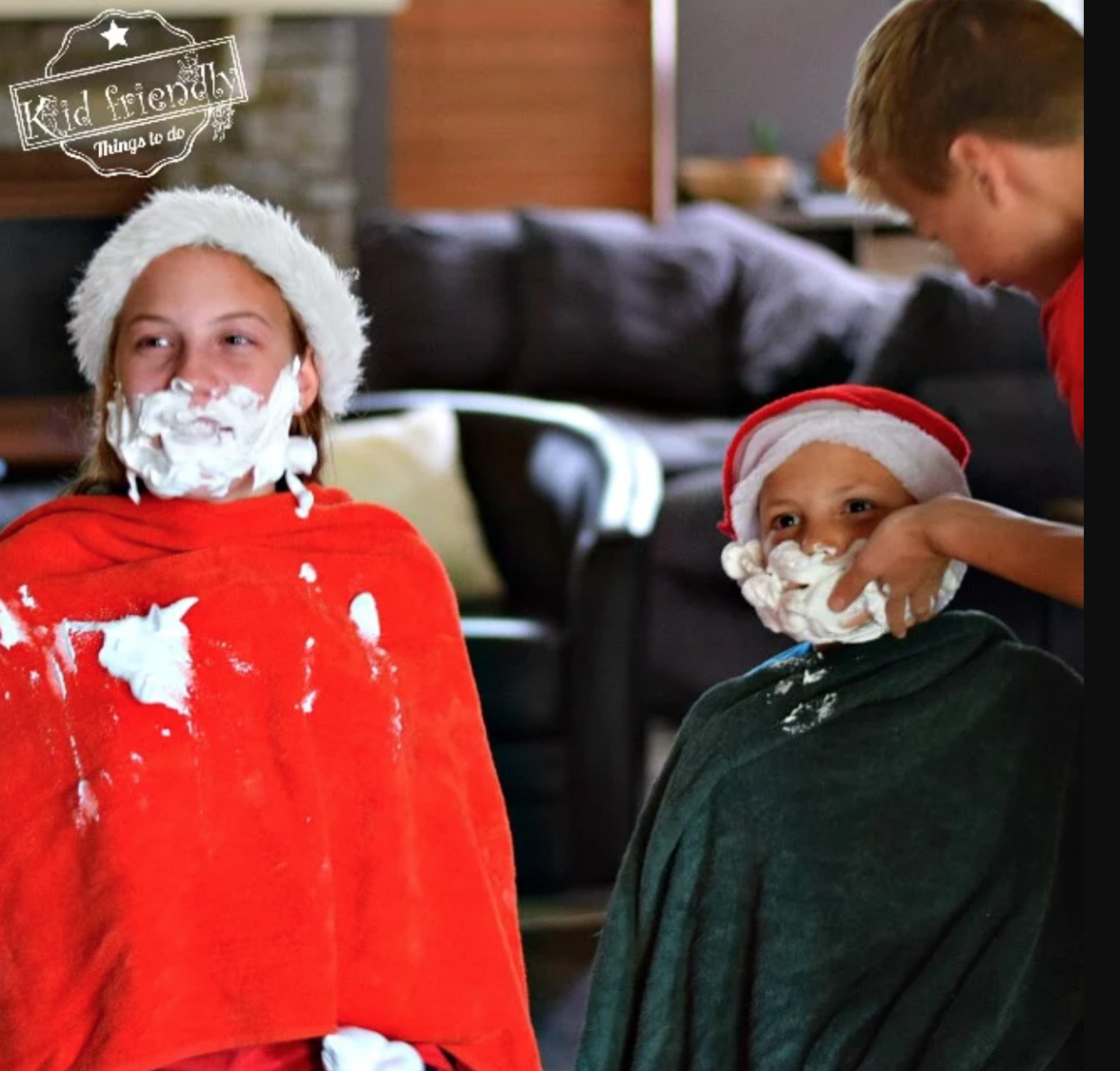 fun christmas games shave santas beard