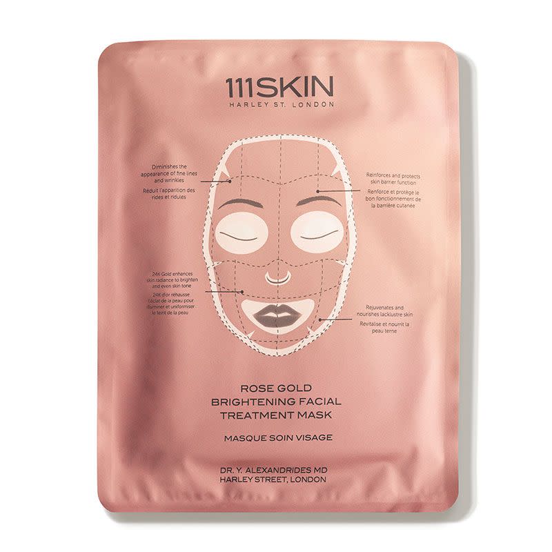 12) Rose Gold Brightening Facial Treatment Mask (5 count)