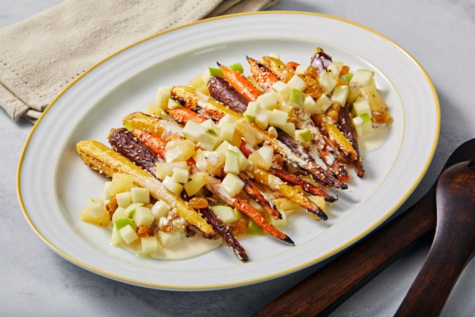 Carla Hall's Warm Carrot Salad with Creamy Lemon Dressing