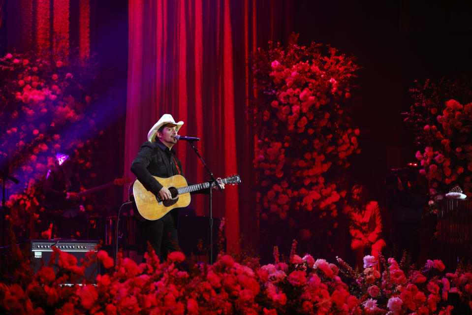 Brad Paisley performs onstage during CMT and Sandbox Live’s “Naomi Judd: A River Of Time Celebration” at Ryman Auditorium on May 15, 2022 in Nashville, Tennessee. - Credit: Katie Kauss for CMT