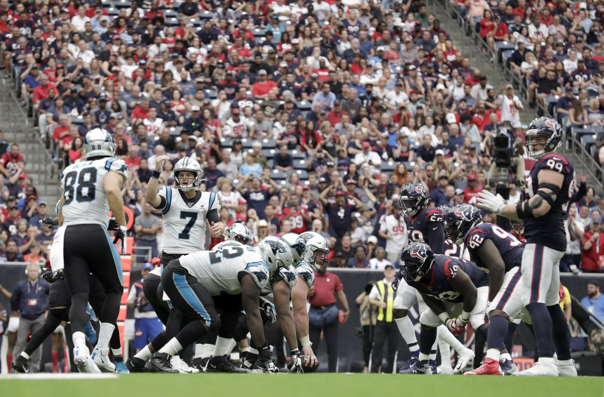 The Carolina Panthers and Houston Texans meet in Week 3 and all signs point to a low-scoring battle. (Tim Warner/Getty Images)