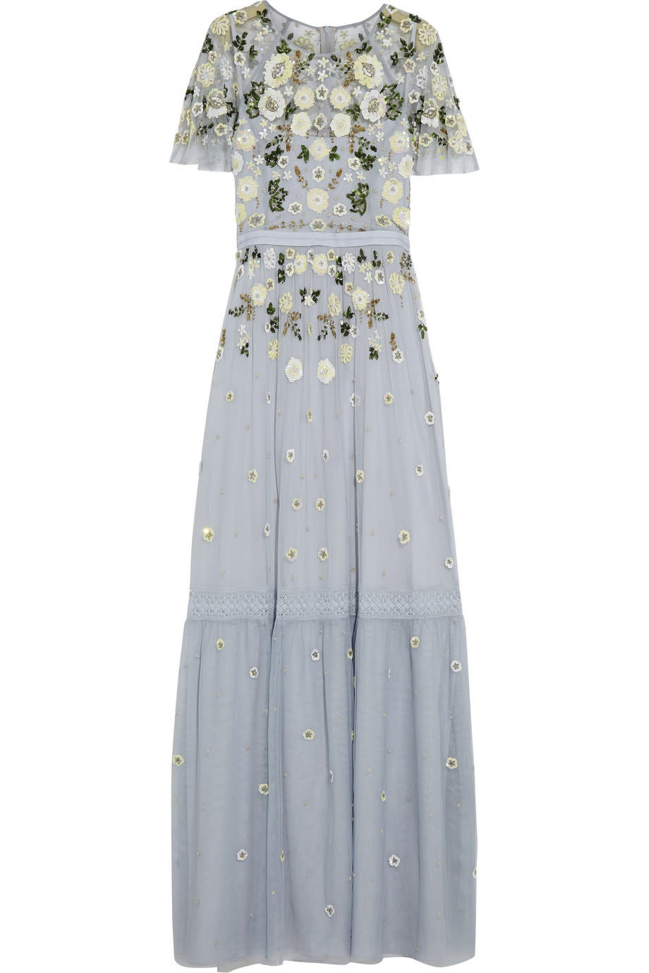 <p>Look effortlessly chic in this embellished tulle gown. it’s pale-blue colour and British floral detail is bound to make you feel like a Princess. <i><a href="https://www.net-a-porter.com/gb/en/product/706339/Needle_and_Thread/embellished-tulle-gown" rel="nofollow noopener" target="_blank" data-ylk="slk:[Needle And Thread,£275];elm:context_link;itc:0;sec:content-canvas" class="link ">[Needle And Thread,£275]</a></i></p>