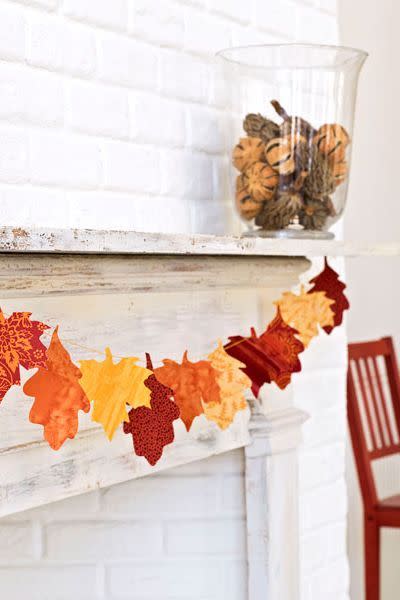 Fabric Leaf Display