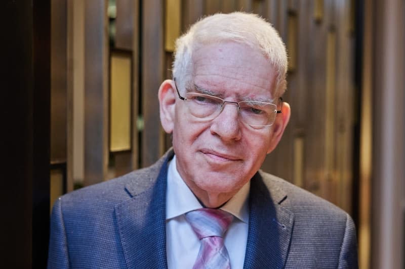 Josef Schuster, President of the Central Council of Jews in Germany, during an interview at the Intercontinental Hotel. Jörg Carstensen/dpa