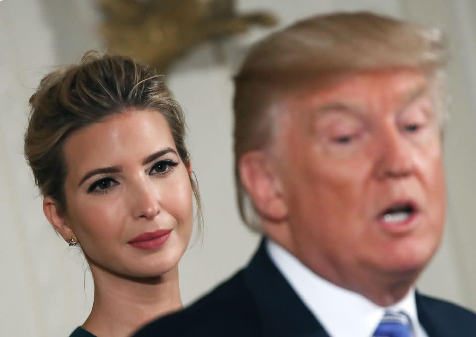 Trump also gave insight to his relationship with Ivanka. Photo: Getty