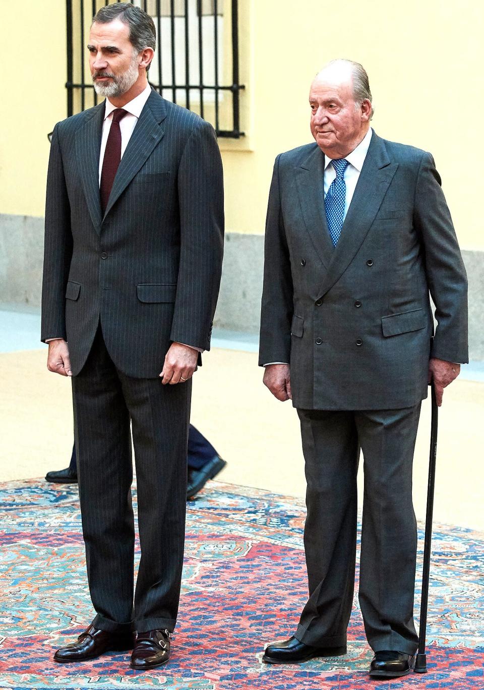 King Felipe VI of Spain and King Juan Carlos
