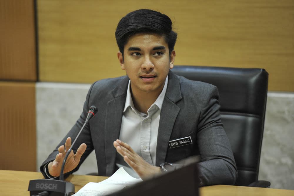 Syed Saddiq Syed Abdul Rahman speaks in Putrajaya March 3, 2020. ― Picture by Shafwan Zaidon