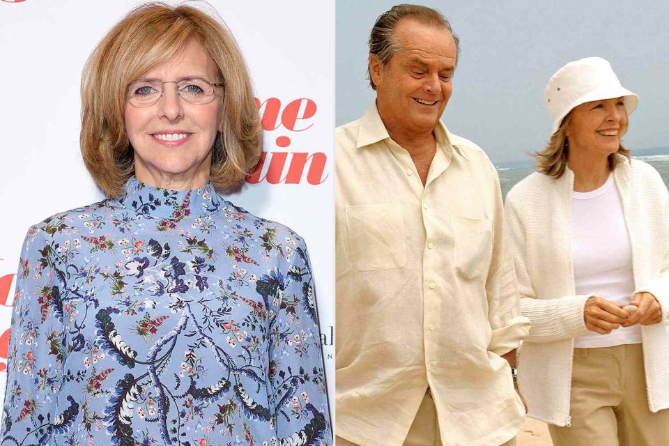 <p>Karwai Tang/WireImage; Moviestore/Shutterstock</p> Nancy Meyers and Jack Nicholson with Diane Keaton in 