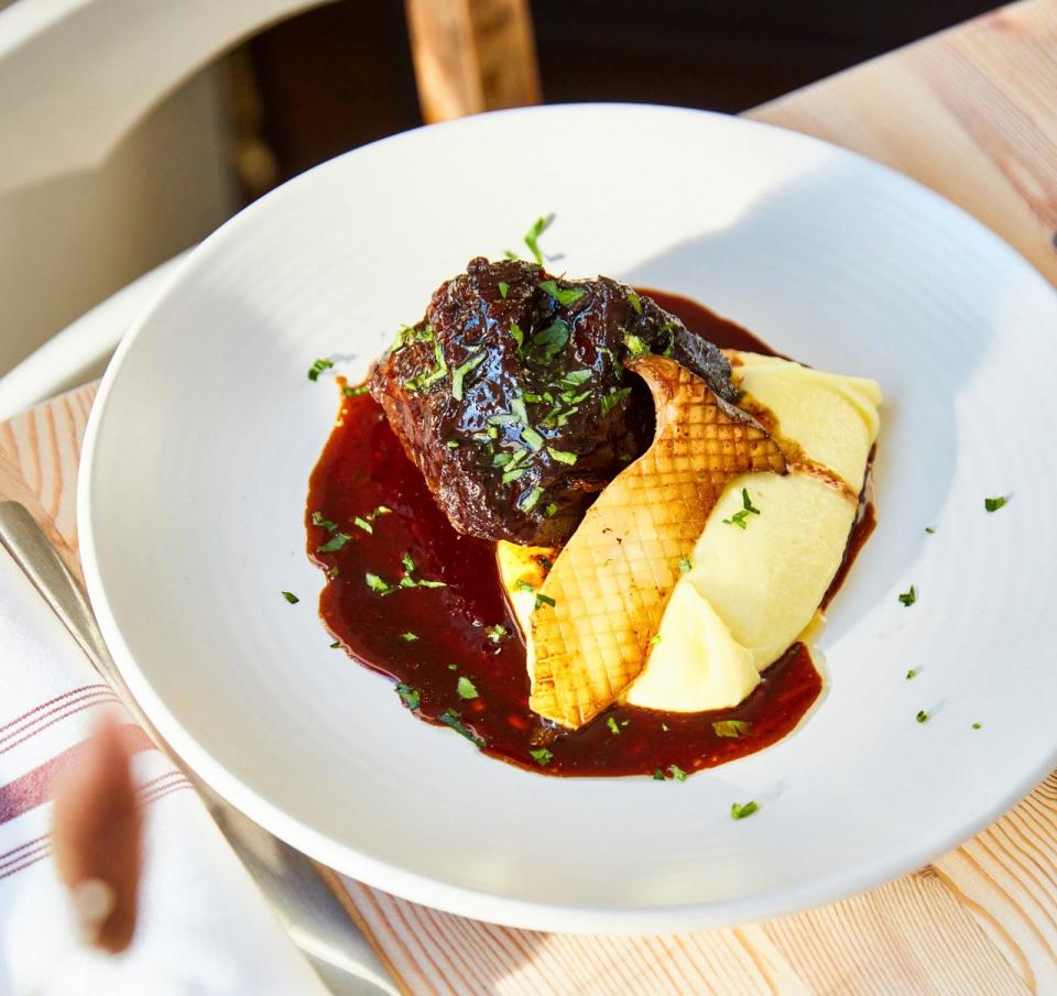 'The blackest, richest ox cheek you can imagine'