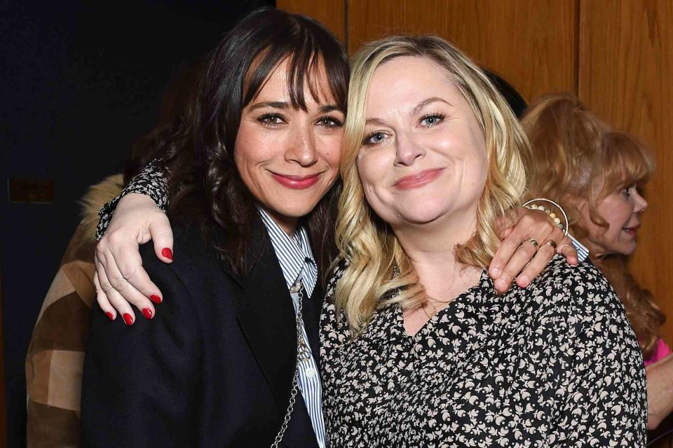 <p>Gilbert Flores/Variety/Penske Media via Getty</p> Rashida Jones and Amy Poehler