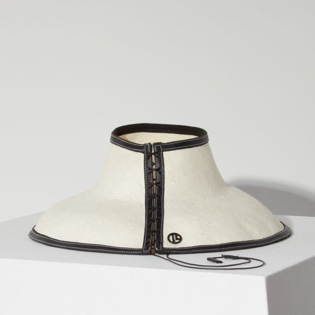 <em>Janessa Leoné Odette Packable Straw Hat, </em><s>$285</s><em> $199, </em><a href="https://rstyle.me/+hFCOxB1orEP2qmi8BRpAlw" rel="nofollow noopener" target="_blank" data-ylk="slk:available here;elm:context_link;itc:0;sec:content-canvas" class="link ">available here</a>