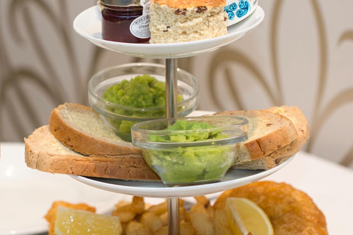 The Hetty & Betty signature dish - Whitby Fish and Chips Afternoon Tea <i>(Image: David Kirtlan)</i>