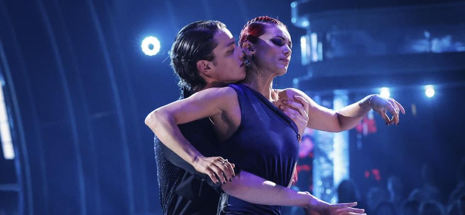 Stritcly's Bobby Brazier and Dianne Buswell sparked rumours with their raunchy Argentine Tango. (BBC)