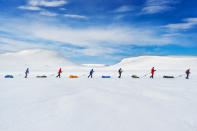 <b>Viewers’ Choice for People: Expedition Amundsen</b> <br> A race that follows in the path of the famous explorer Roald Amundsen brings the contestants to the Hardangervidda Mountainplateu, Norway. 100km across the plateau, the exact same route Amundsen used to prepare for his South Pole expedition in 1911 is still used by explorers today. Amundsen did not manage to cross the plateau and had to turn back because of bad weather. He allegedly said that the attempt to cross Hardangervidda was just as dangerous and hard as the conquering of the South Pole. <a href="http://ngm.nationalgeographic.com/ngm/photo-contest/" rel="nofollow noopener" target="_blank" data-ylk="slk:(Photo and caption by Kai-Otto Melau/National Geographic Photo Contest);elm:context_link;itc:0;sec:content-canvas" class="link ">(Photo and caption by Kai-Otto Melau/National Geographic Photo Contest)</a>