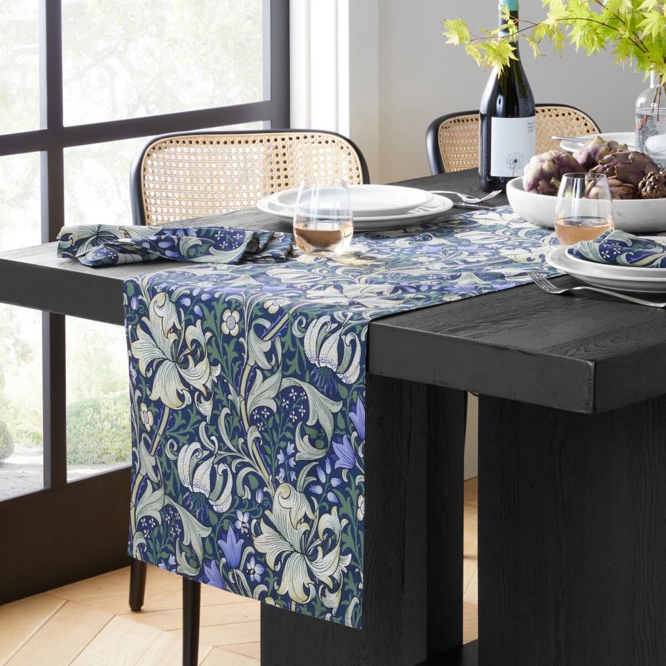 <p><a href="https://go.redirectingat.com?id=74968X1596630&url=https%3A%2F%2Fwww.williams-sonoma.com%2Fproducts%2Fwilliam-morris-golden-lilly-table-runner&sref=https%3A%2F%2Fwww.veranda.com%2Fhome-decorators%2Fg29293956%2Fhanukkah-decorations%2F" rel="nofollow noopener" target="_blank" data-ylk="slk:Shop Now;elm:context_link;itc:0;sec:content-canvas" class="link ">Shop Now</a></p><p>Williams Sonoma x Morris & Co. Golden Lilly Table Runner</p><p>williams-sonoma.com</p><p>$69.95</p>