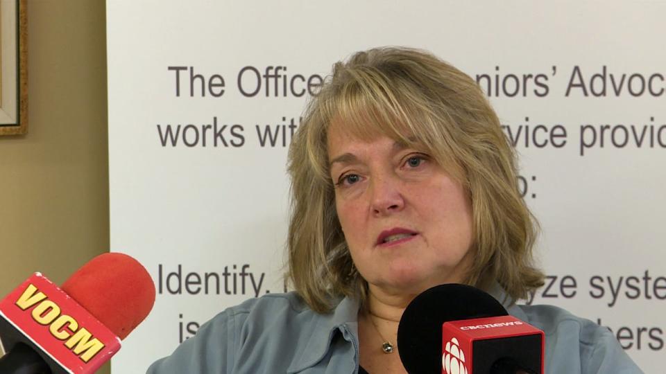 Susan Walsh is the seniors' advocate for Newfoundland and Labrador. She released a report on Tuesday looking at problems facing seniors in this province.