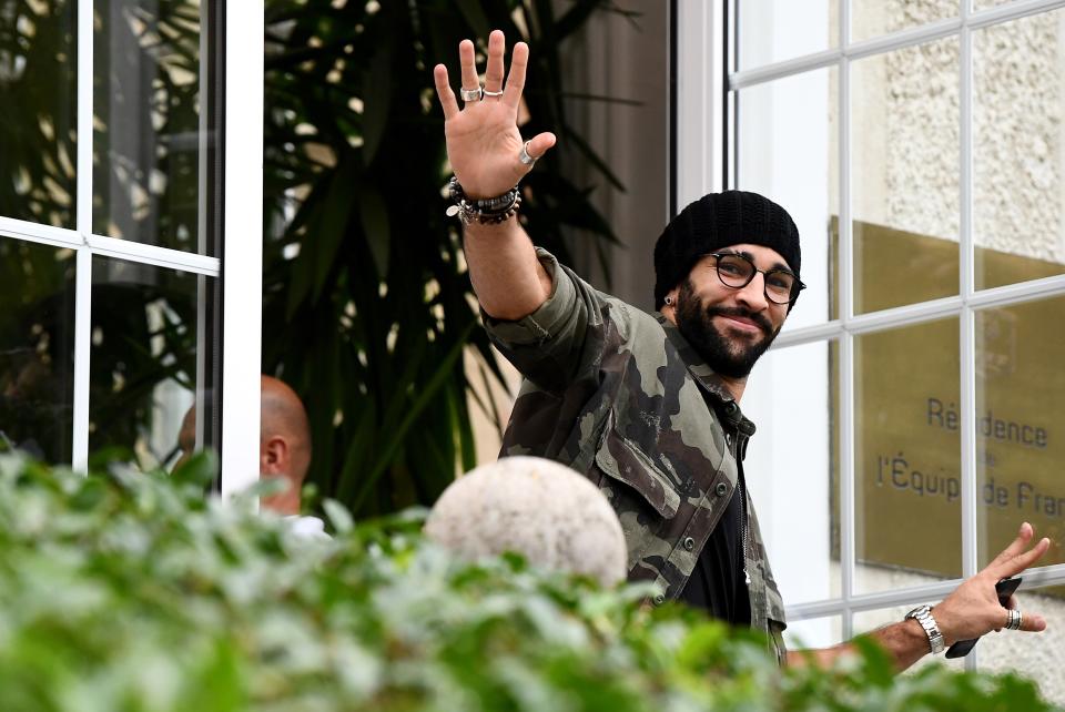 Les Bleus arrivent à Clairefontaine