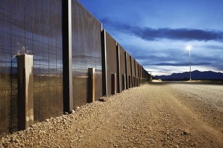 The Arizona-Mexico border fence near Naco, Arizona, March 29, 2013. REUTERS/Samantha Sais