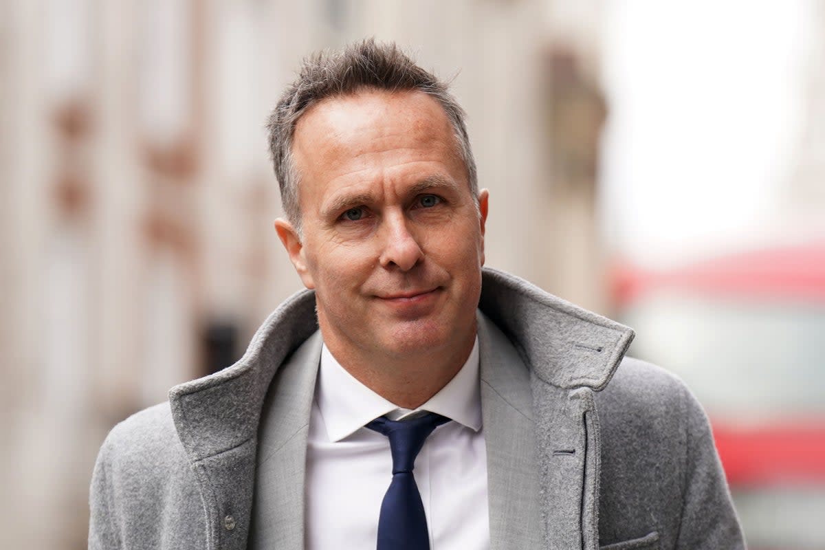 Michael Vaughan is set to discover later today whether a charge against him for using racist or discriminatory language has been found proven or not (James Manning/PA) (PA Wire)