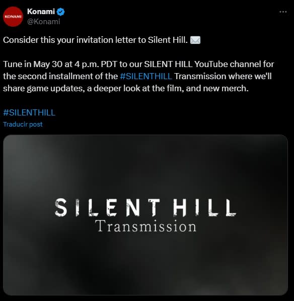 Konami realizará un evento especial dedicado a Silent Hill