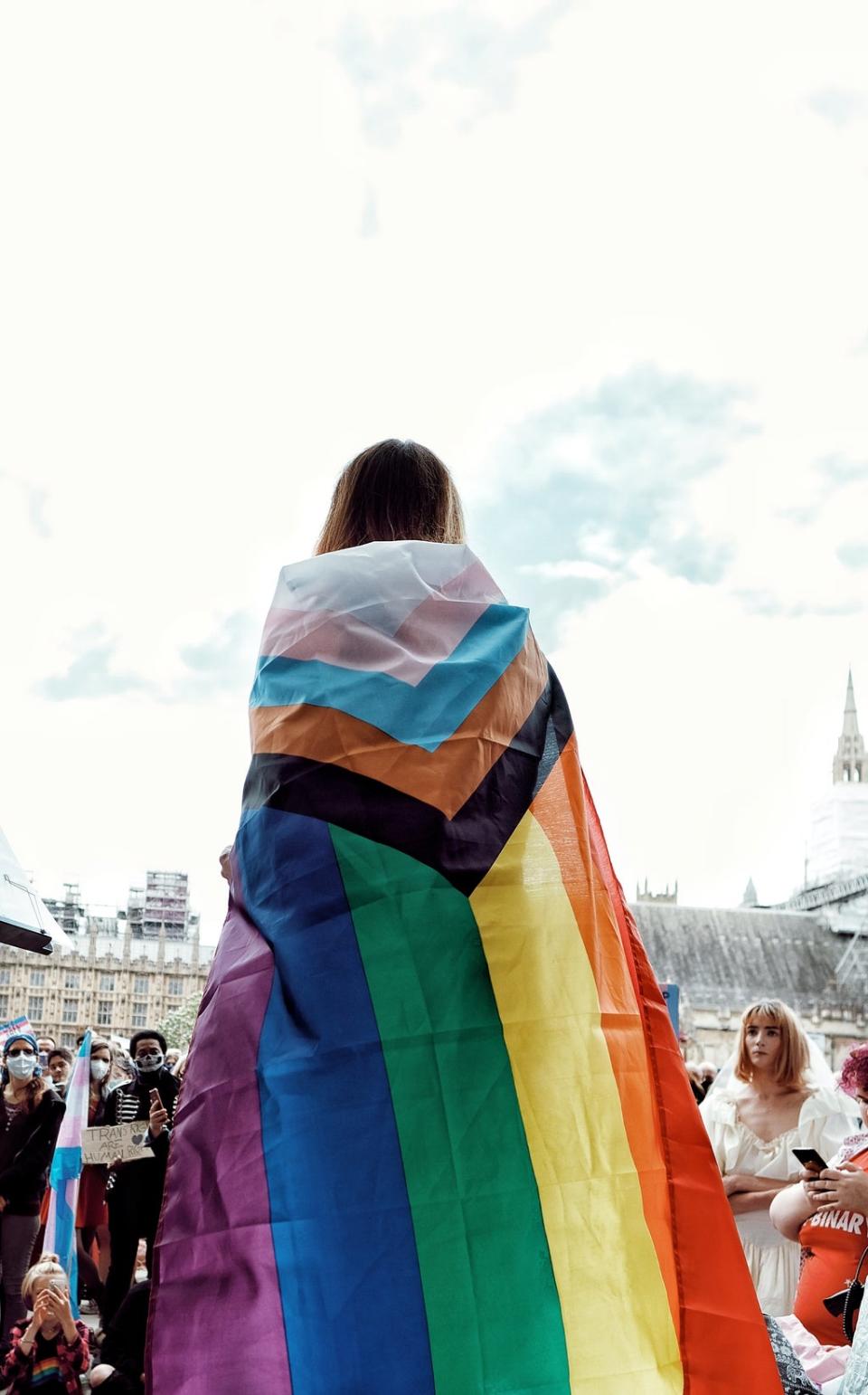 Trans rights protest in London on 4 July 2020 (Angela Christofilou)