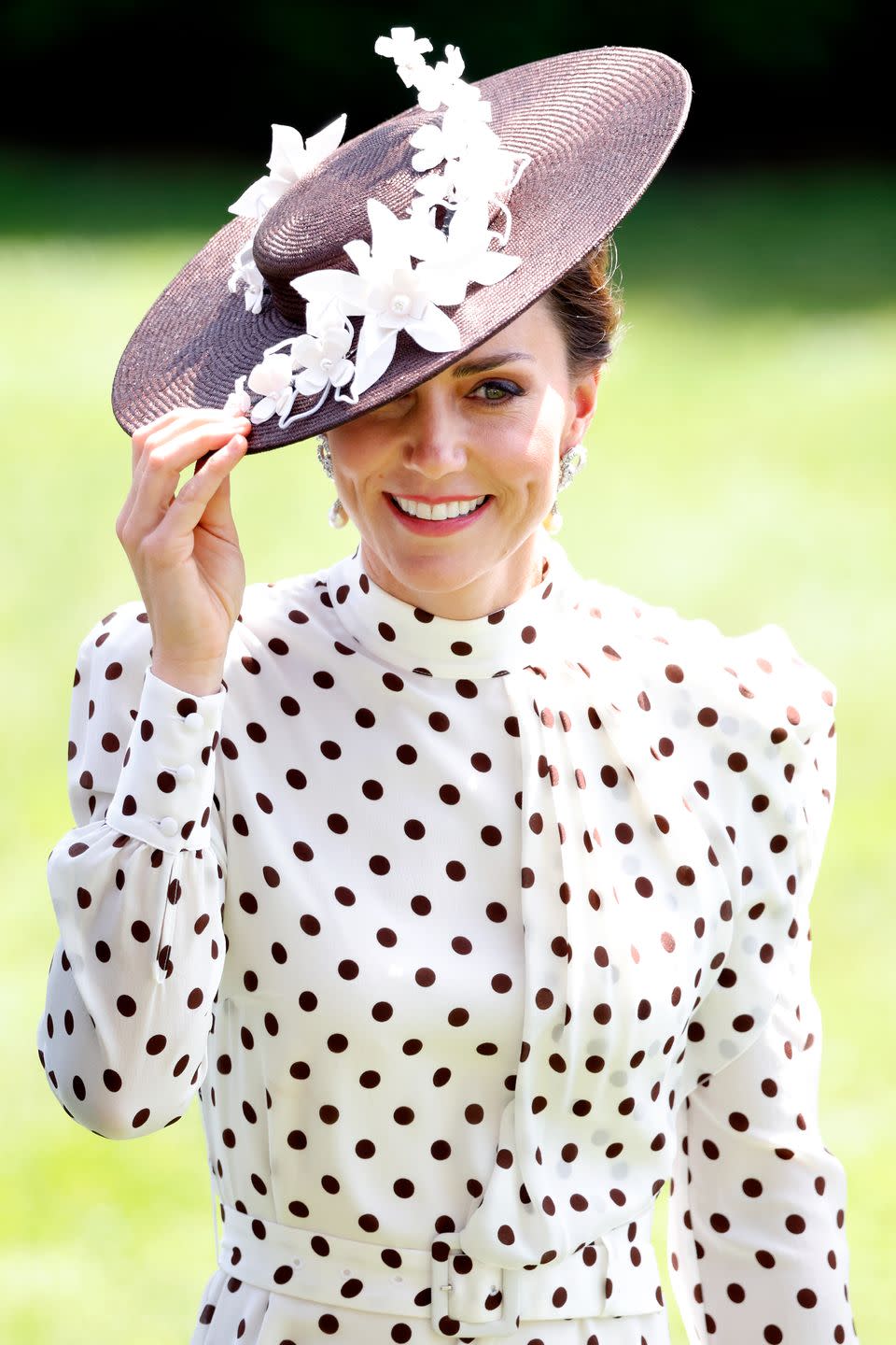 ascot, united kingdom june 17 embargoed for publication in uk newspapers until 24 hours after create date and time catherine, duchess of cambridge attends day 4 of royal ascot at ascot racecourse on june 17, 2022 in ascot, england photo by max mumbyindigogetty images