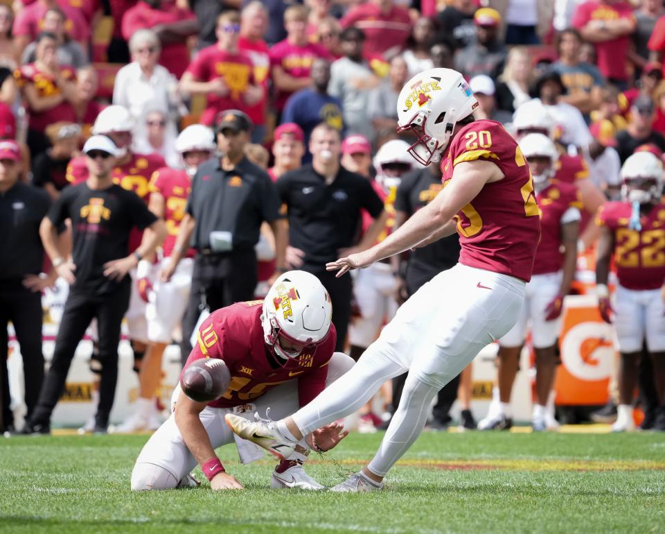 Iowa State place-kicker Jace Gilbert will be involved in competition to see who is No. 1 for the Sept. 2 opener against Northern Iowa