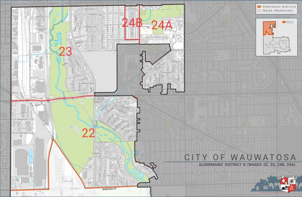 Wauwatosa aldermanic District 8 includes the northernmost part of the city.