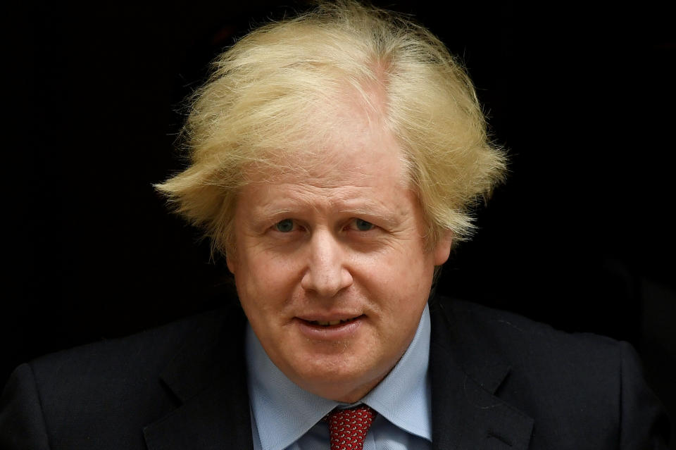 Britain's Prime Minister Boris Johnson outside 10 Downing Street, following the outbreak of the coronavirus disease (COVID-19), London, Britain, June 10, 2020. REUTERS/Toby Melville     TPX IMAGES OF THE DAY