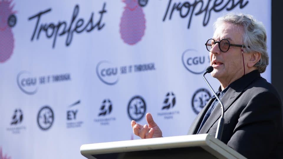 Hollywood director and Tropfest board member George Miller announces the move to Parramatta. Photo: AAP