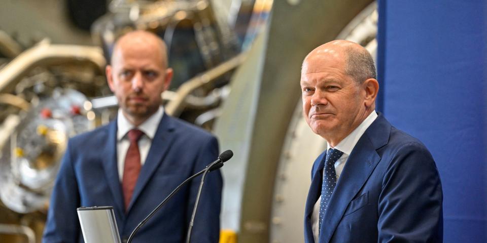 Nord Stream 1 German Chancellor Olaf Scholz