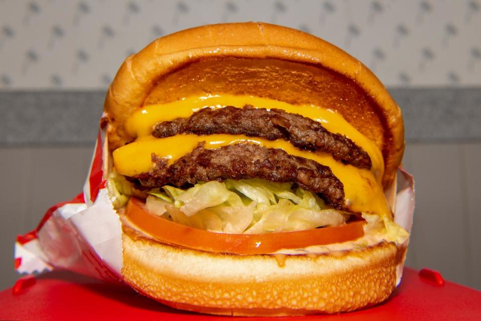 A Double Double from In-N-Out Burger in Alhambra