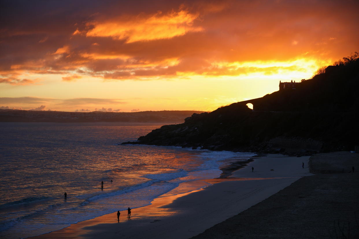 <p>Porthminster Beach, near the Carbis Bay venue for the G7 summit</p> (Reuters)