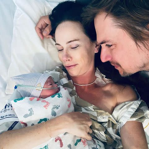 Barbara Bush Pierce/instagram Barbara Pierce Bush and husband Craig Coyne with newborn Cora