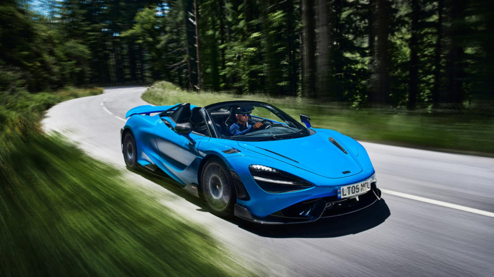 Covering zero to 60 mph in 2.7 seconds, the convertible has the same 205 mph top speed as the coupe. - Credit: Photo: Courtesy of McLaren Automotive Limited.